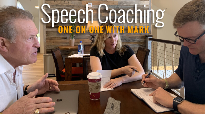 Keynote speaker, Mark Scharenbroich, offers speech training and individual coaching to companies, leaders and individuals wishing to hone their message.